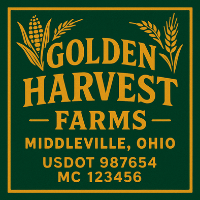 Farm, Farming or Family Farm Custom Truck Door Decal Sticker Signs, 2-Pack