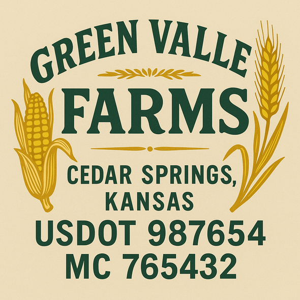 Farm, Farming or Family Farm Custom Truck Door Decal Sticker Signs, 2-Pack
