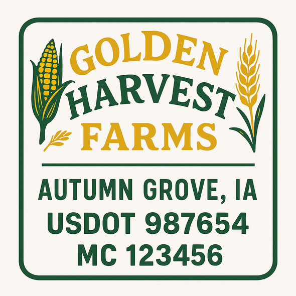 Farm, Farming or Family Farm Custom Truck Door Decal Sticker Signs, 2-Pack