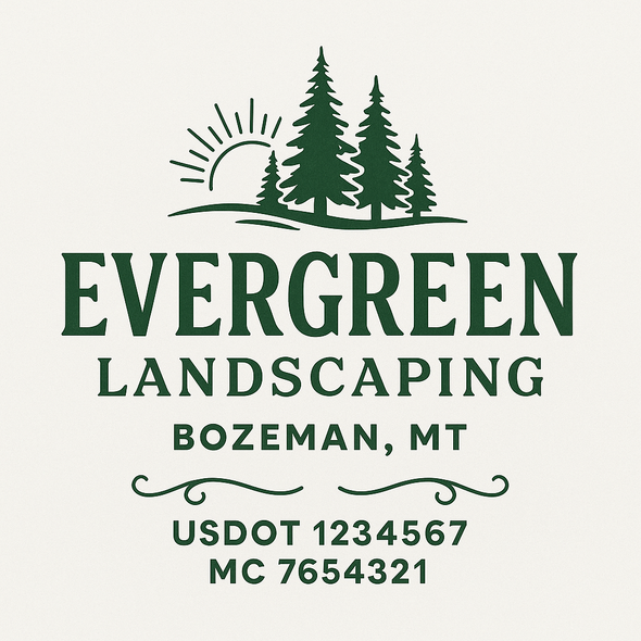 Landscaping & Lawn Care Custom Truck Door Decal Sticker Sign, 2-Pack