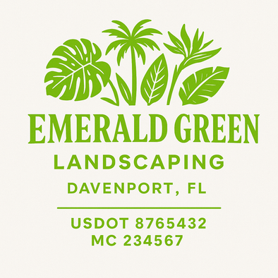 Landscaping & Lawn Care Custom Truck Door Decal Sticker Sign, 2-Pack