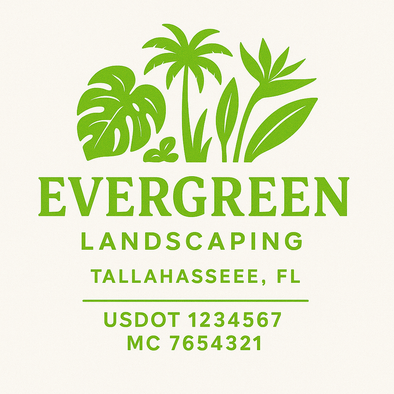 Landscaping & Lawn Care Custom Truck Door Decal Sticker Sign, 2-Pack