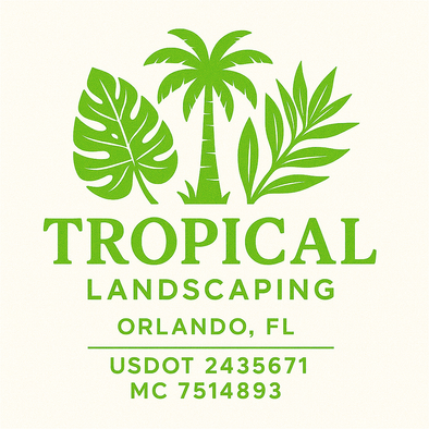 Landscaping & Lawn Care Custom Truck Door Decal Sticker Sign, 2-Pack
