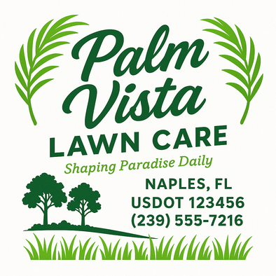 Landscaping & Lawn Care Custom Truck Door Decal Sticker Sign, 2-Pack