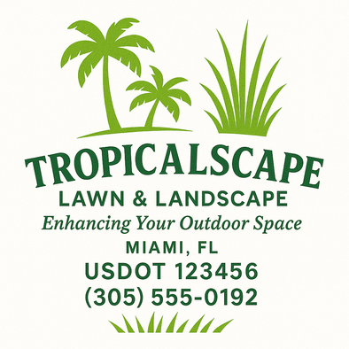 Landscaping & Lawn Care Custom Truck Door Decal Sticker Sign, 2-Pack