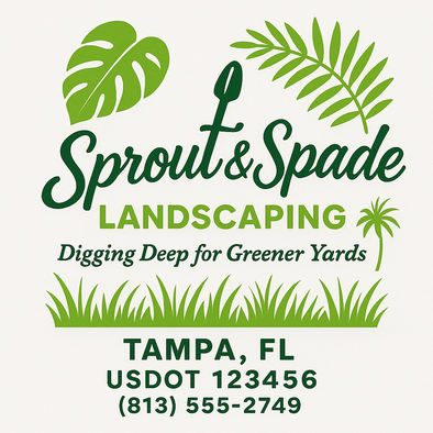 Landscaping & Lawn Care Custom Truck Door Decal Sticker Sign, 2-Pack