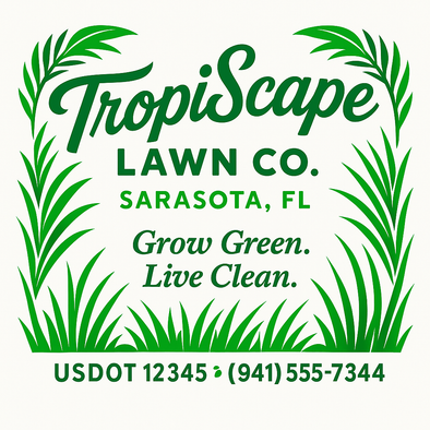 Landscaping & Lawn Care Custom Truck Door Decal Sticker Sign, 2-Pack