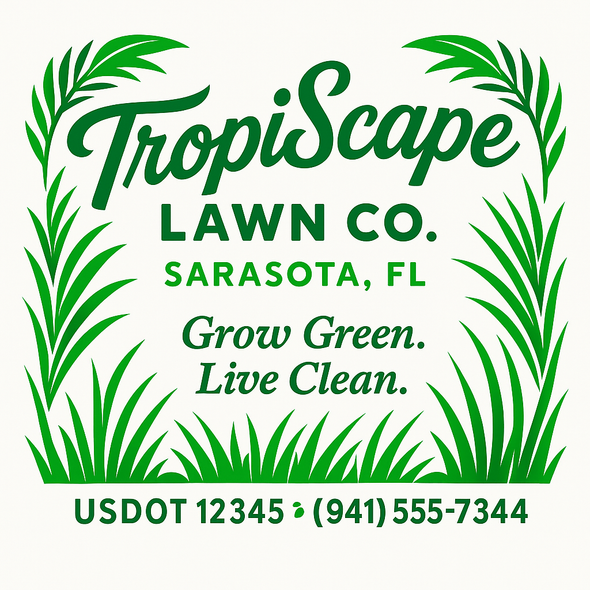 Landscaping & Lawn Care Custom Truck Door Decal Sticker Sign, 2-Pack