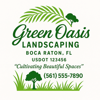 Landscaping & Lawn Care Custom Truck Door Decal Sticker Sign, 2-Pack