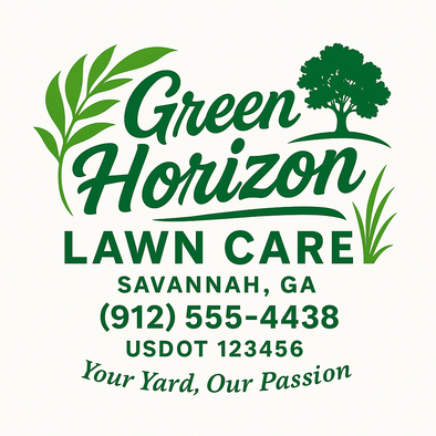 Landscaping & Lawn Care Custom Truck Door Decal Sticker Sign, 2-Pack