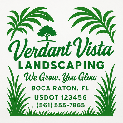 Landscaping & Lawn Care Custom Truck Door Decal Sticker Sign, 2-Pack