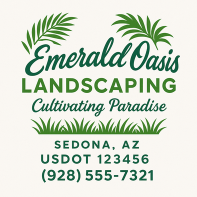 Landscaping & Lawn Care Custom Truck Door Decal Sticker Sign, 2-Pack