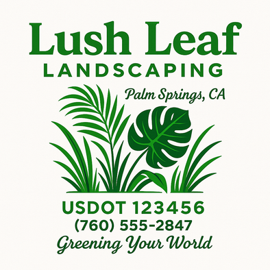 Landscaping & Lawn Care Custom Truck Door Decal Sticker Sign, 2-Pack