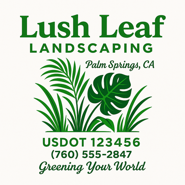 Landscaping & Lawn Care Custom Truck Door Decal Sticker Sign, 2-Pack