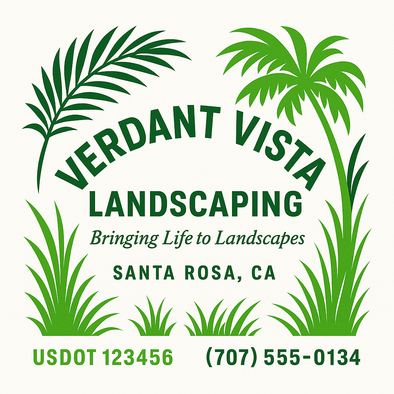 Landscaping & Lawn Care Custom Truck Door Decal Sticker Sign, 2-Pack