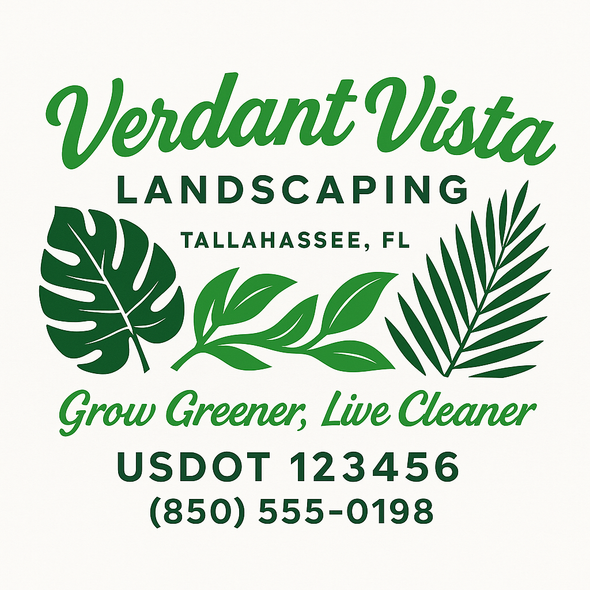 Landscaping & Lawn Care Custom Truck Door Decal Sticker Sign, 2-Pack