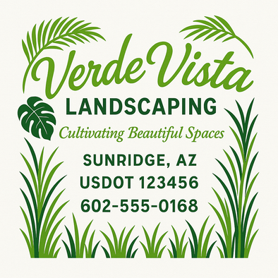 Landscaping & Lawn Care Custom Truck Door Decal Sticker Sign, 2-Pack