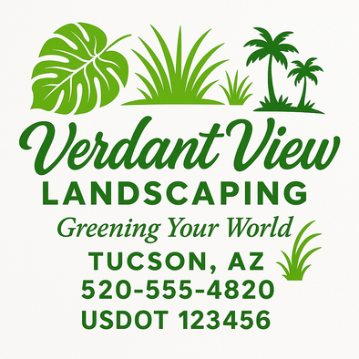 Landscaping & Lawn Care Custom Truck Door Decal Sticker Sign, 2-Pack