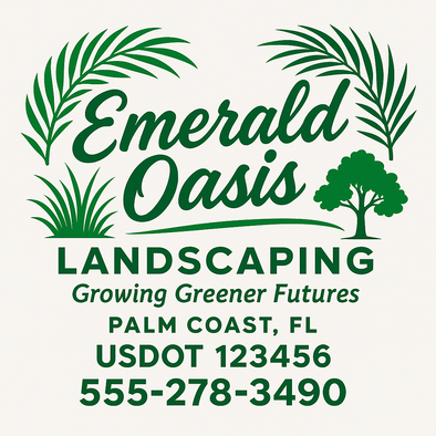 Landscaping & Lawn Care Custom Truck Door Decal Sticker Sign, 2-Pack