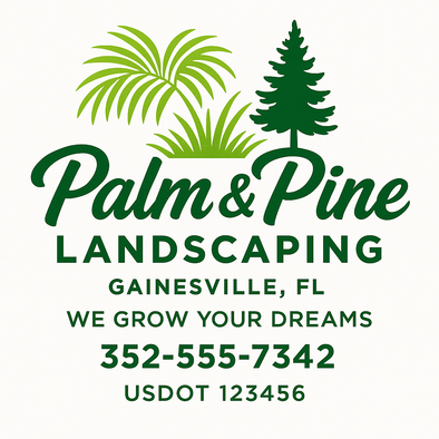 Landscaping & Lawn Care Custom Truck Door Decal Sticker Sign, 2-Pack