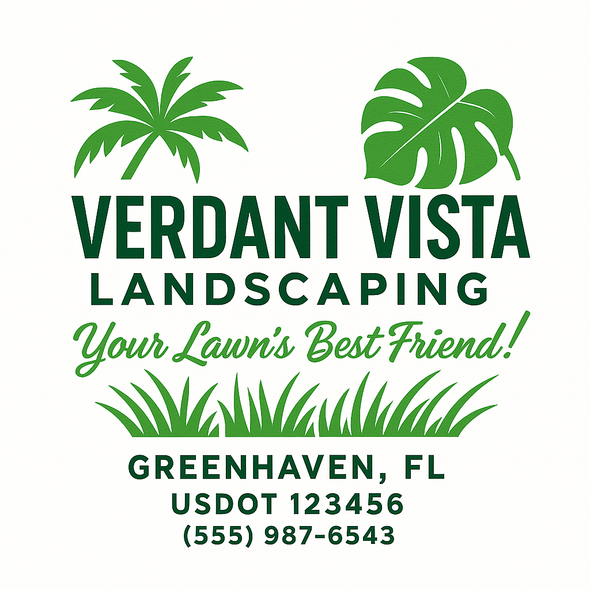 Landscaping & Lawn Care Custom Truck Door Decal Sticker Sign, 2-Pack