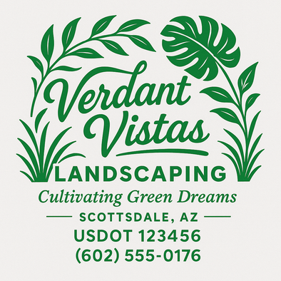 Landscaping & Lawn Care Custom Truck Door Decal Sticker Sign, 2-Pack