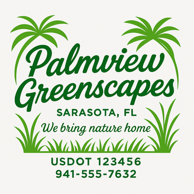 Landscaping & Lawn Care Custom Truck Door Decal Sticker Sign, 2-Pack