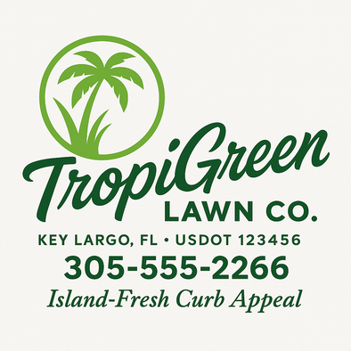 Landscaping & Lawn Care Custom Truck Door Decal Sticker Sign, 2-Pack