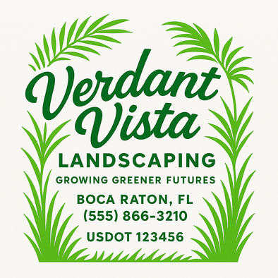 Landscaping & Lawn Care Custom Truck Door Decal Sticker Sign, 2-Pack