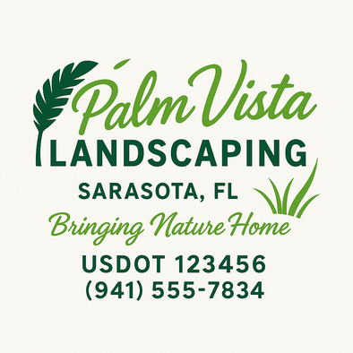 Landscaping & Lawn Care Custom Truck Door Decal Sticker Sign, 2-Pack
