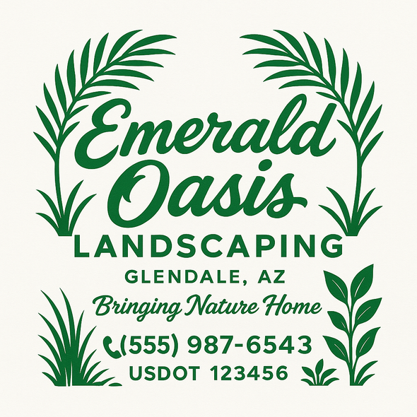 Landscaping & Lawn Care Custom Truck Door Decal Sticker Sign, 2-Pack