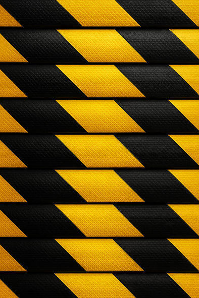 DOT Reflectors Black & Yellow | Reflective Tape 2" x 12" Waterproof Safety Warning Caution Tape for Trailer Trucks