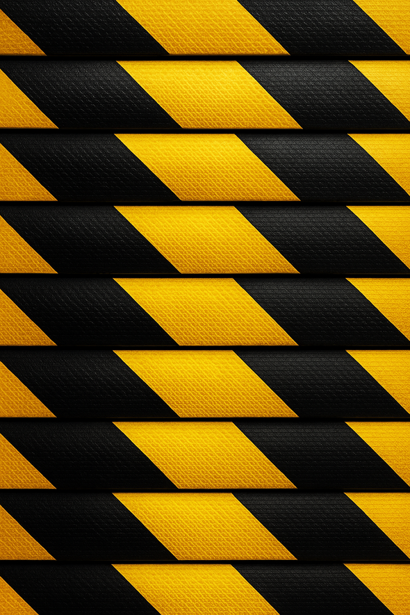Magnetic Reusable Black & Yellow DOT Reflectors | Reflective 2" x 24" Waterproof Safety Caution Tape for Trailer Trucks