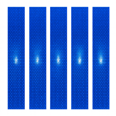 Magnetic DOT Bright Blue Reflective Strips | Reflective Magnetic Strips Waterproof Safety Caution Tape for Trailer Trucks & Much More