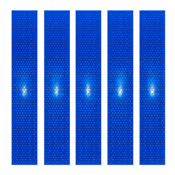 Magnetic DOT Bright Blue Reflective Strips | Reflective Magnetic Strips Waterproof Safety Caution Tape for Trailer Trucks & Much More