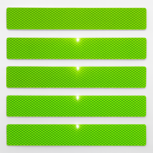 DOT Neon Green Reflective Strips | Reflective Tape Strips Waterproof Safety Caution Tape for Trailer Trucks & Much More