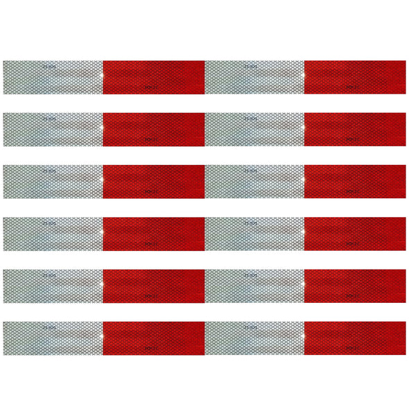 Long DOT Reflectors | Reflective Tape 2" x 30" & 2" x 36" Waterproof Safety Caution Tape for Trailer Trucks