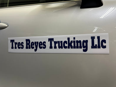 truck door magnetic sign