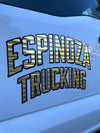 metallic truck door lettering