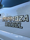 metallic truck door lettering