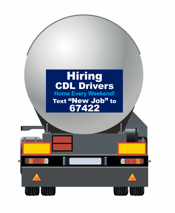 Custom Order for Orica (Hiring CDL Drivers) Decal Sign