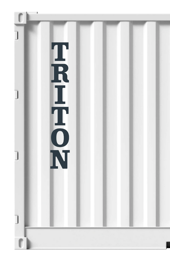 Custom Shipping Half Container Decal Sticker Signs (Half Container)