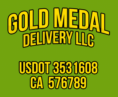 Custom Order for Gold Medal Delivery LLC 2024 (On Green Background)