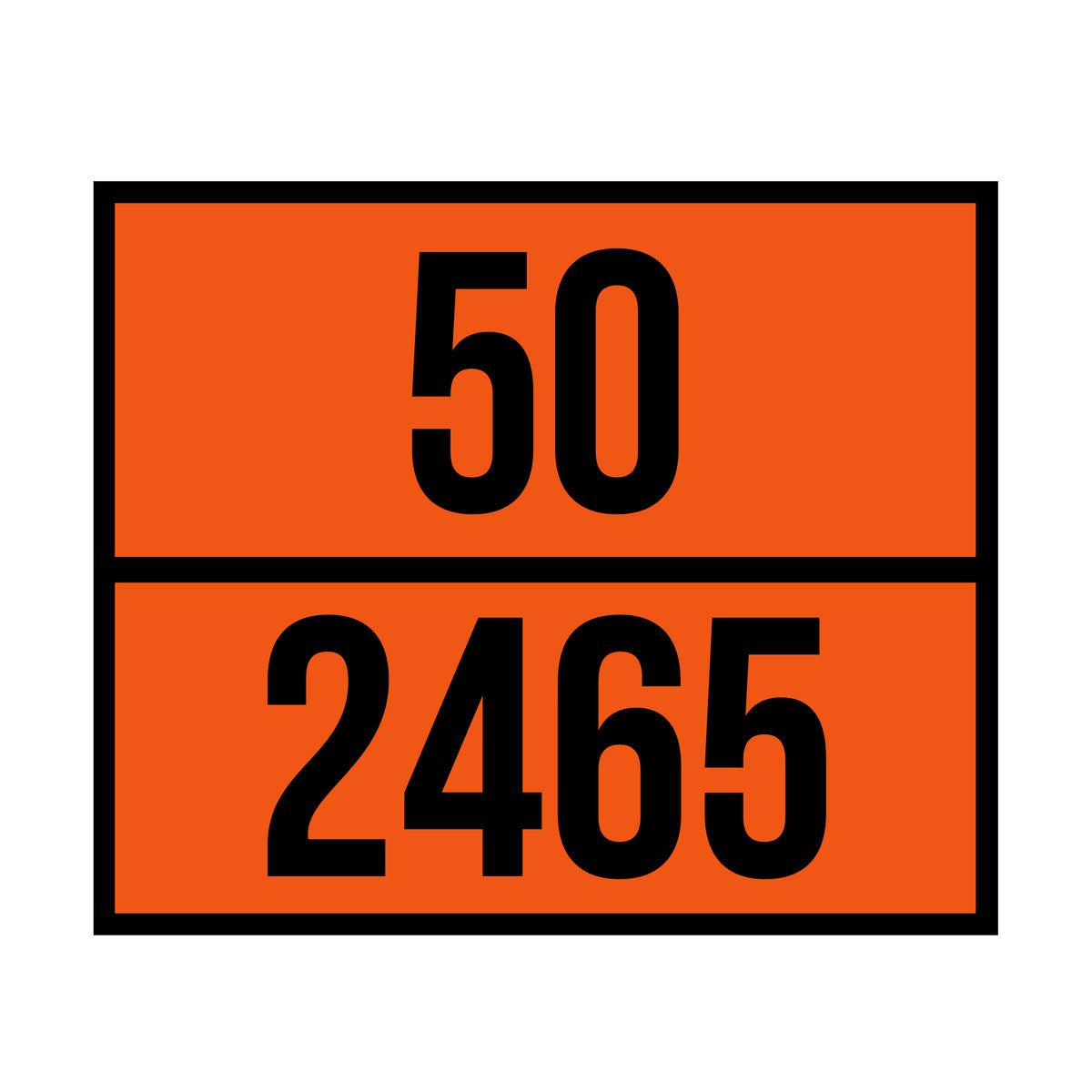 Un Code Stickers Double UN Number Decal Sticker Sign For Shipping Container Trailers ...