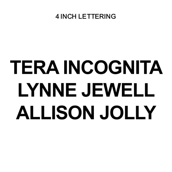 Custom Lettering For Customer