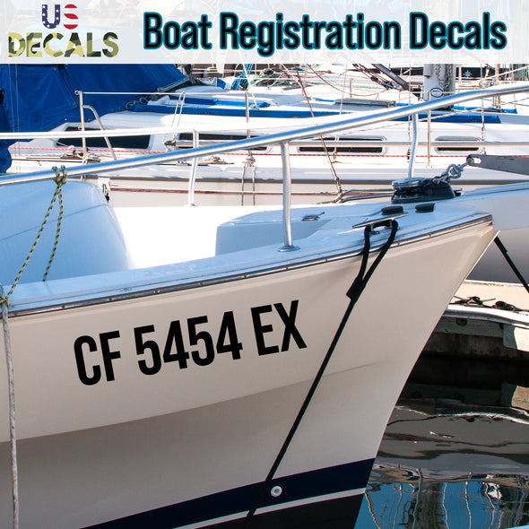 boat registration decals