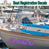boat registration stickers
