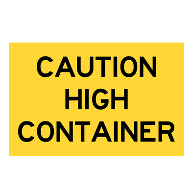 Caution High Container Decal Sticker | Shipping Container Decal Sticker Sign For Compliance