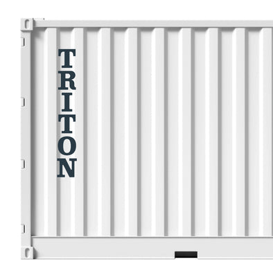 Custom Shipping Container Logo Decal Sticker Sign (Vertical)