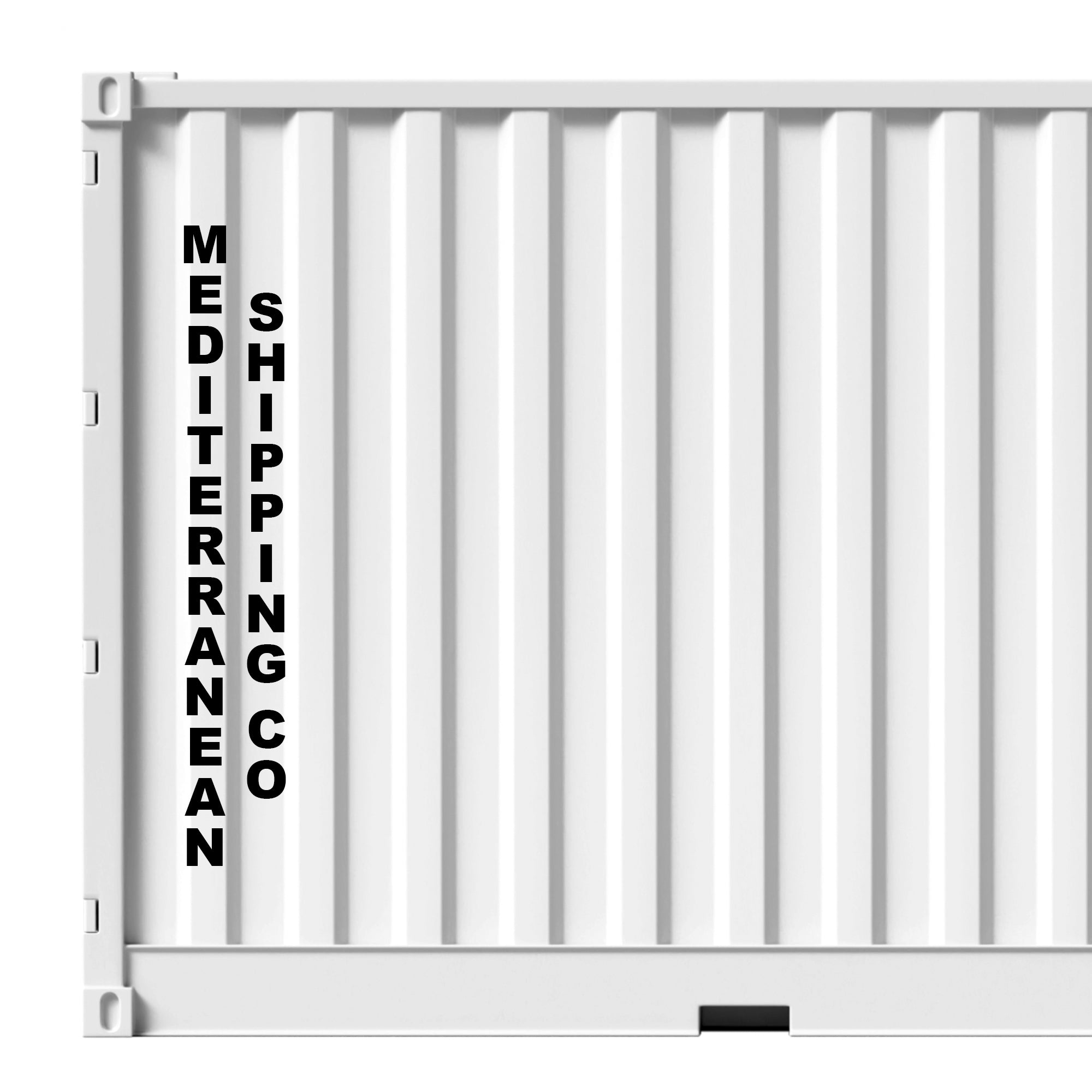 Vertical Shipping Business Name For Shipping Container | Decal Sticker ...